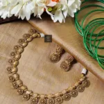 Thea's Antique Lakshmi Coin Necklace Set - view 2