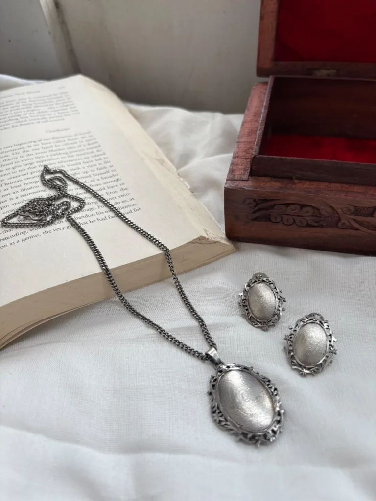 Thea's Silver Heirloom Necklace Set